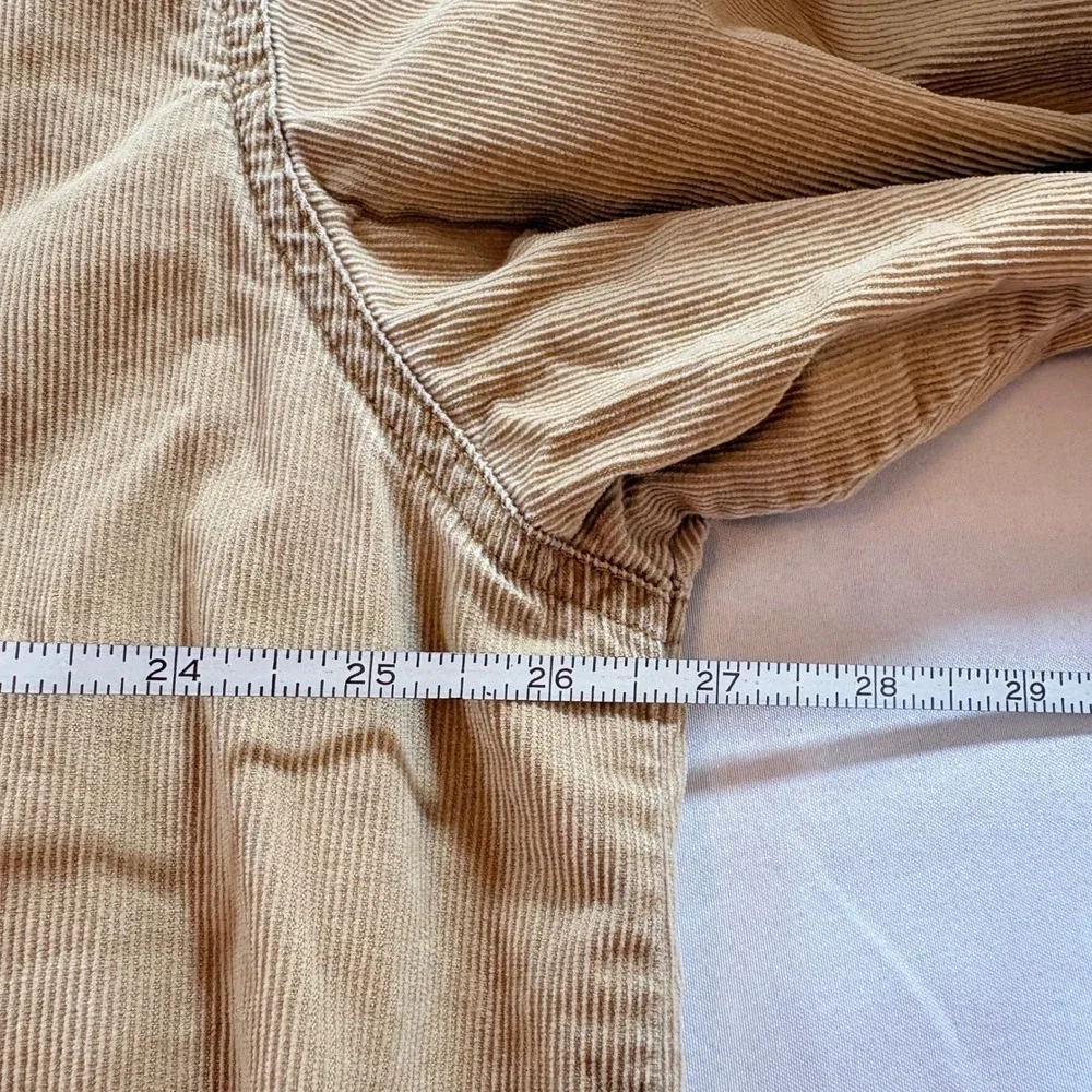 Levi's Corduroy Shirt Mens XL Tan Khaki Long Sleeve Button Down Workwear Casual